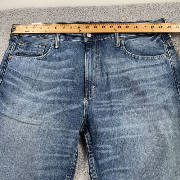 S Levi 569 Jeans Men's 38x30 Loose Straight Fit Comfort Medium Wash Denim - Picture 3 of 12